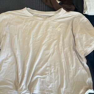 Lululemon gray/white Athletic T - size 8
